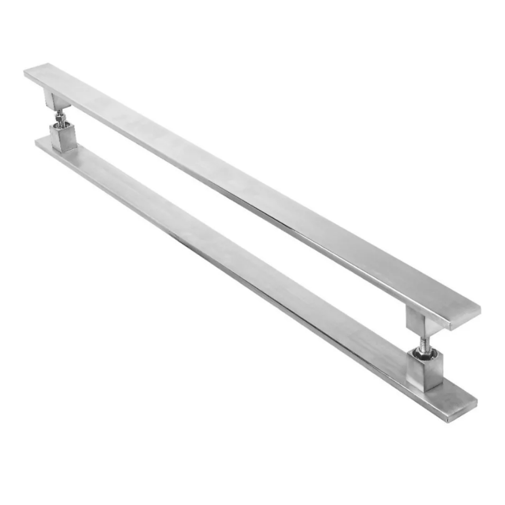 Puxador Porta Beni Duplo 1,20cm Inox 304 Escovado Kromus