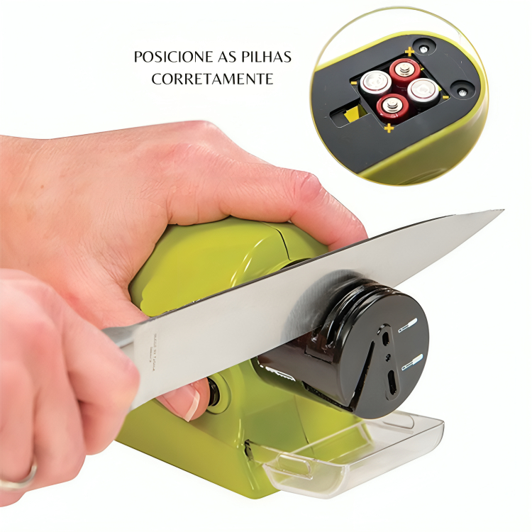 Imagem Amolador de Faca Elétrico a Pilha Portátil de Utensílios de Cozinha Facas Tesoura Ferramentas Profissional