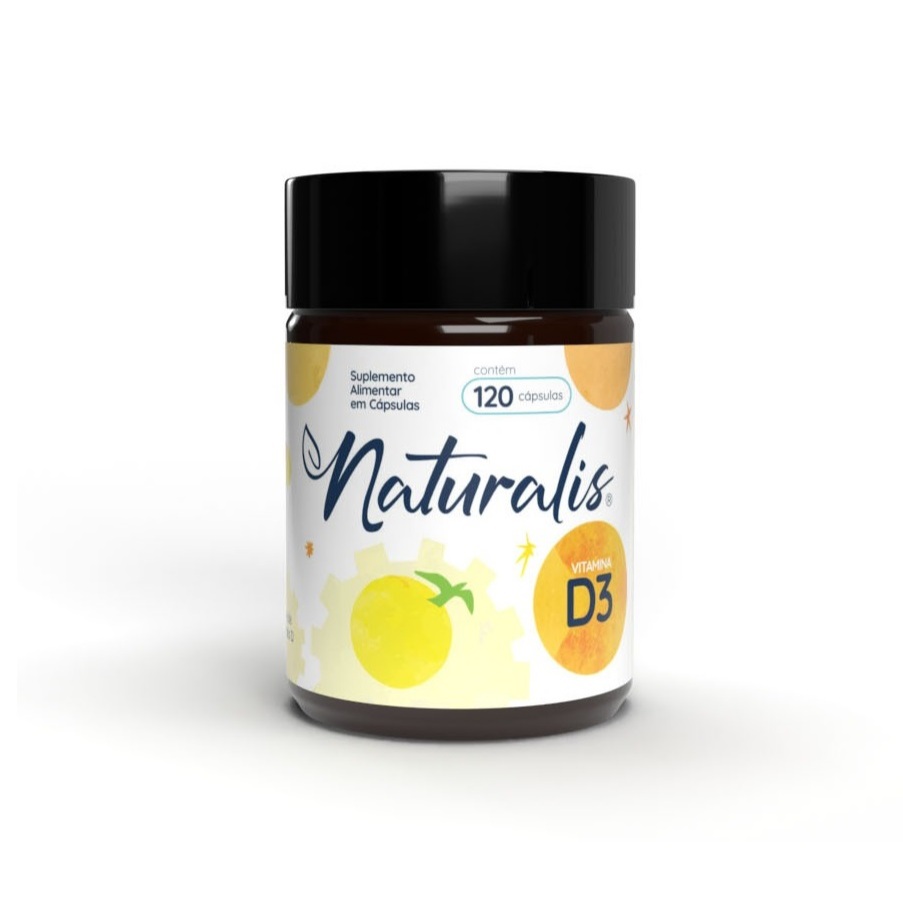 Vitamina D3 Softgel Naturalis Pote com 120 Cápsulas