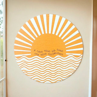 Quadro Decorativo Em Mdf - Minimalista Boho - A Cada Novo Dia - 19,5 X 19,5 Cm em Oferta na Shopee