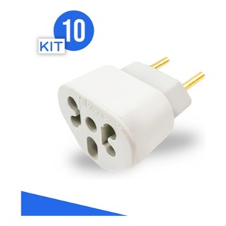 Adaptador De Tomada Bob Love 10a/20a 250v T Universal em Oferta na Shopee