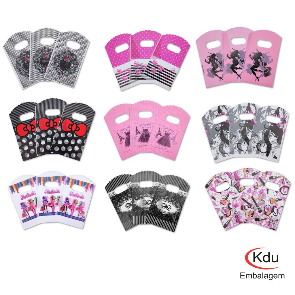 200 Unidades de Sacola Plástica Tamanho 9x15 cm em Oferta na Shopee