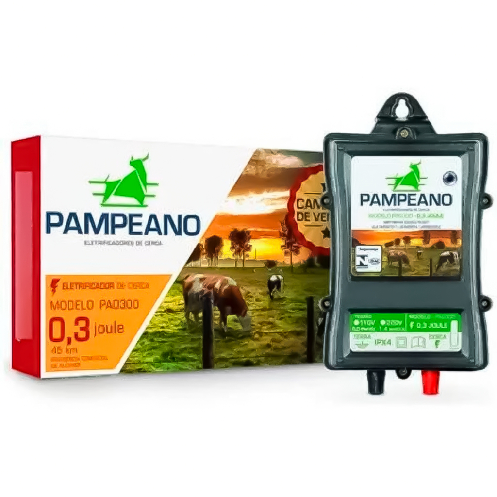 Eletrificador De Cerca Rural Fazenda Aparelho De Choque 45km Sentinela Bivolt Anti Animais Na Cerca