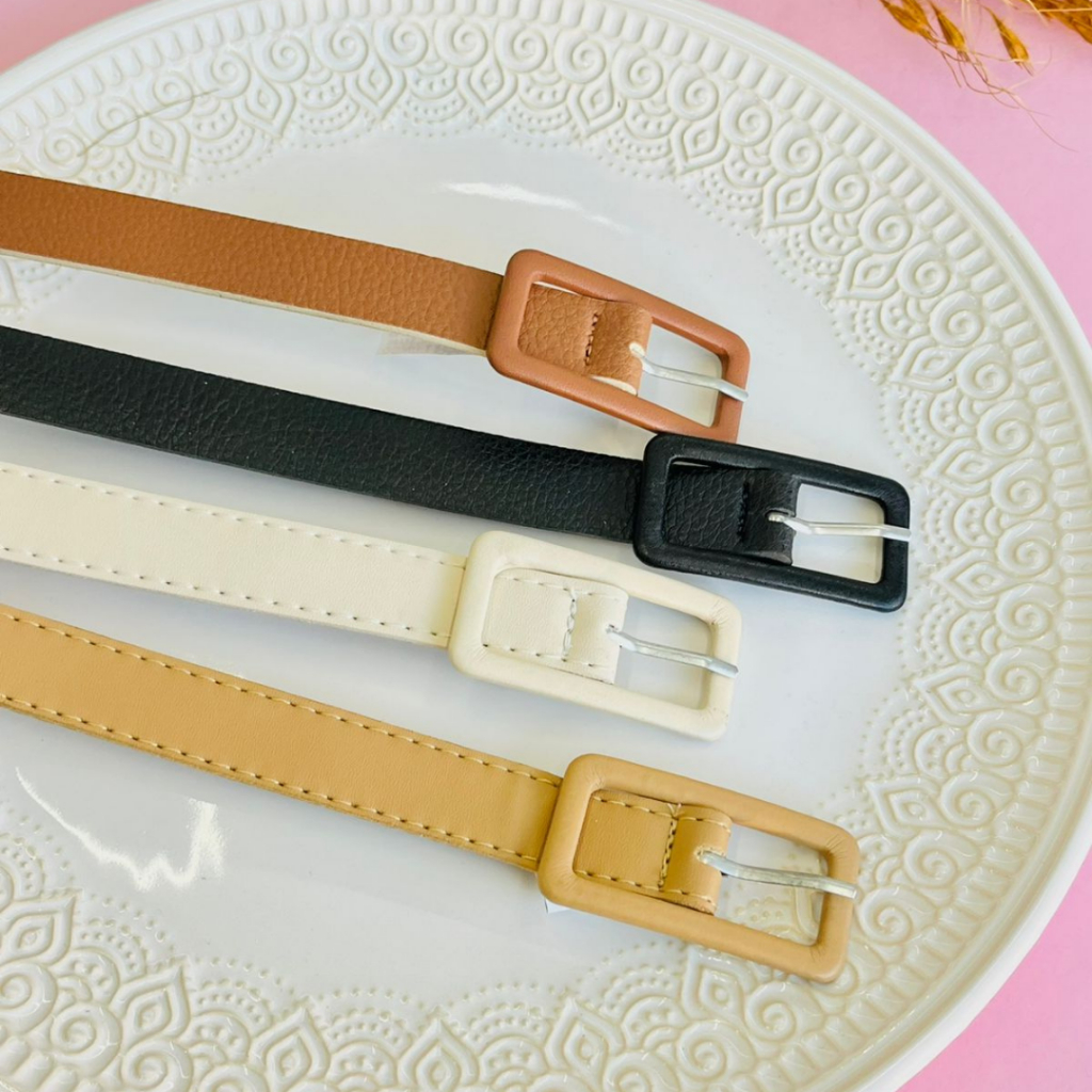 Cinto infantil / Cinto Infantil Quadrado C / Cinto Nude, Off White, Preto, Pink, Branco