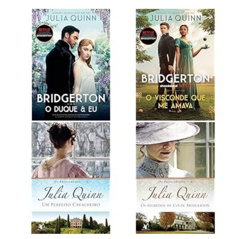 kit com Bridgestons O duque e eu+O visconde que me amava +Um perfeito cavaleiro e os segredos de Colin Bridgestons novos