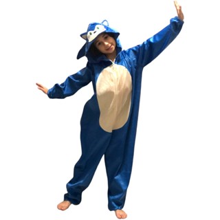 Kigurumi Sonic Macacão Pijama Macacão Fantasia Sonic em Oferta na Shopee