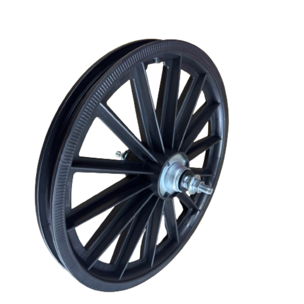 Roda Nylon Aro 16 AMR Com Eixo Traseira Roda Bike Infantil Preta