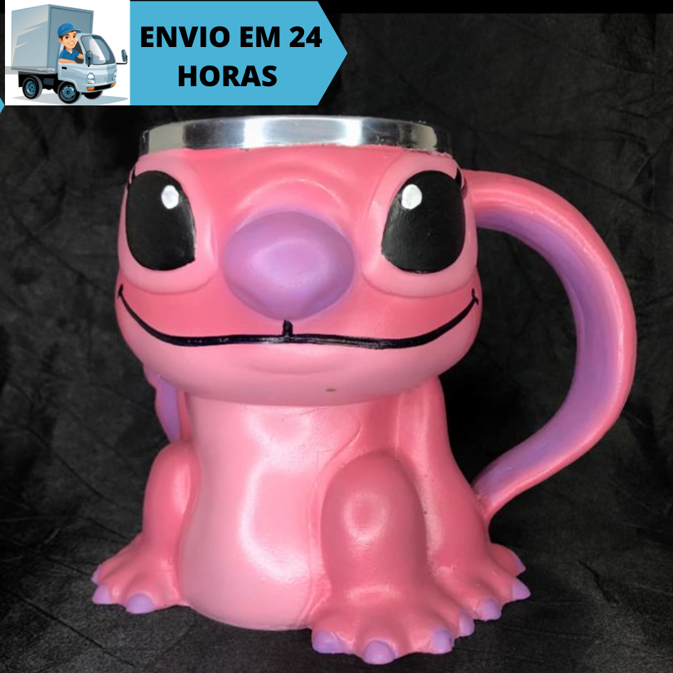 Caneca/Copo Angel - Lilo & Stitch 3D Resina Angel preço da fábrica