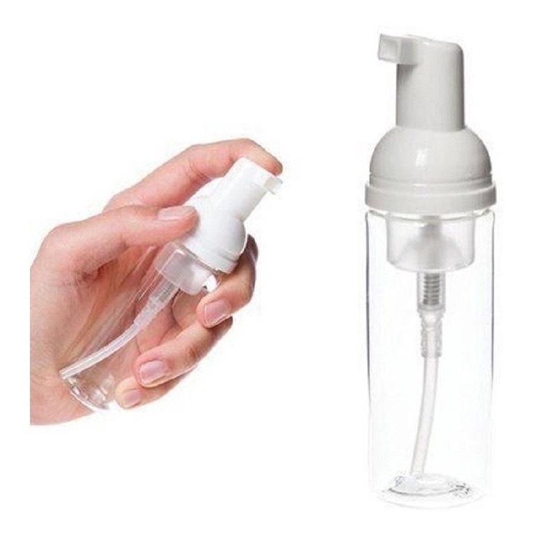 Frasco Pump P / Fazer Espuma E Higienizacao Facial 50ml em Oferta na Shopee