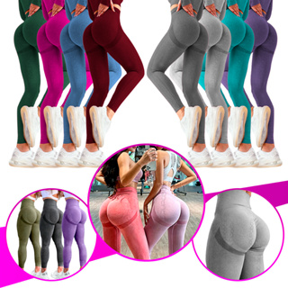 Calça Legging Feminina Academia Esportiva Fitness Cintura Alta Levanta Bumbum Zero Transparência em Oferta na Shopee