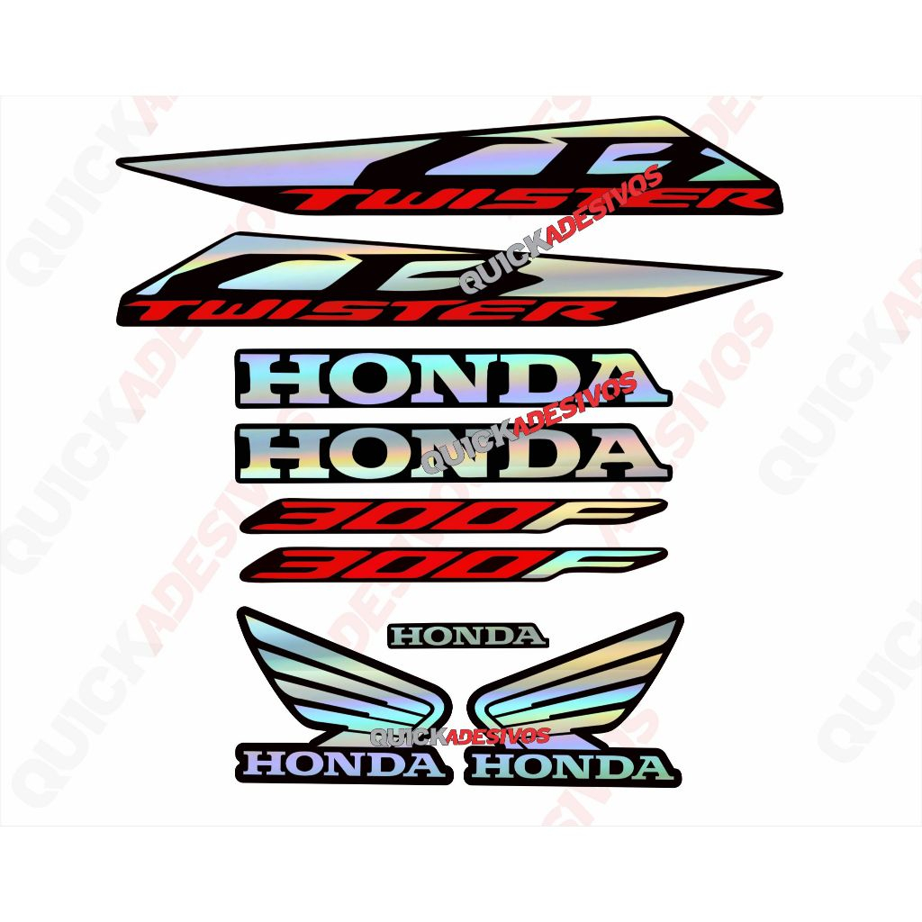 Kit Adesivo Cb 300f Twister 2023/2024 Holográfico laminado em Oferta na Shopee