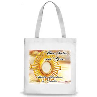 Bolsa Sacola Ecobag 33x40 Min Extraordinário Sagrada Comunhão em Oferta na Shopee
