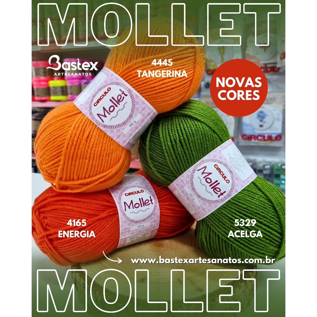Fio Lã Mollet Círculo Multicolor 100g