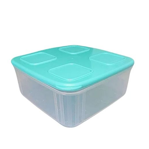 Tupperware Tupperfresh Quadrado Baixo 1 Litro Verde Mint - Pote Original