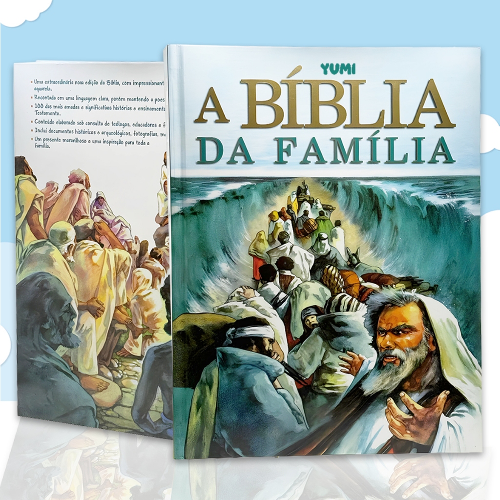 Livro Histórias Estudos Bíblicos - A Bíblia Da Família Capa Dura Impressão Premium Colecionável em Oferta na Shopee