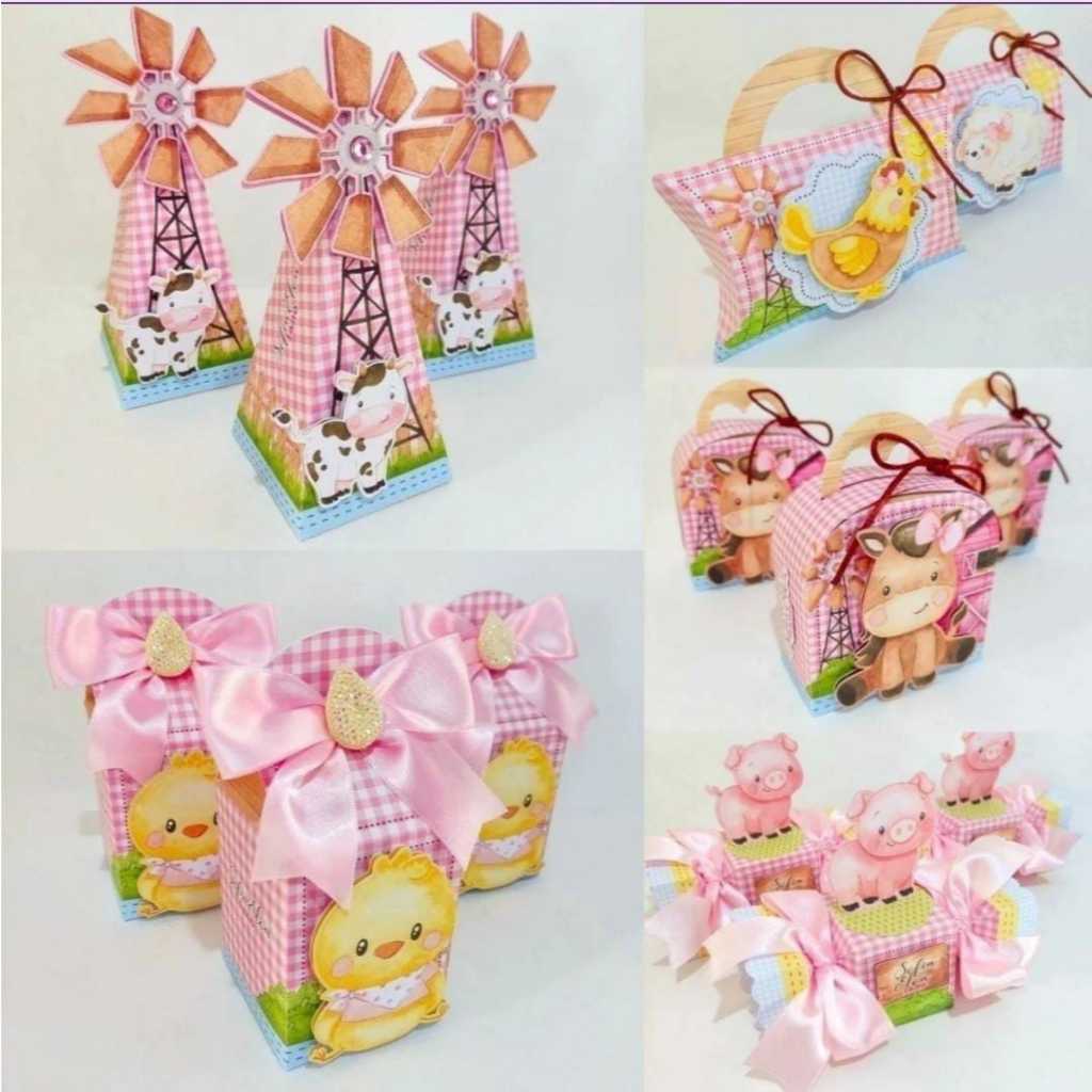 20 CAIXINHAS /PEGUE E MONTE/KIT FESTA/CAIXINHAS/LEMBRANCINHAS/PERSONALIZADOS:TEMA FAZENDINHA MENINA