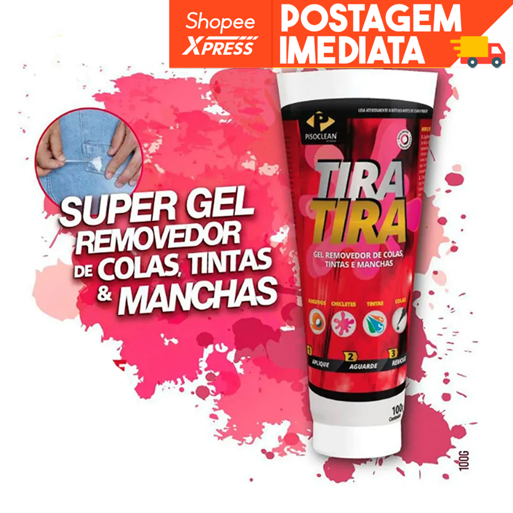 Super Gel tira Colas, Tintas e Manchas - Tira Tira Pisoclean