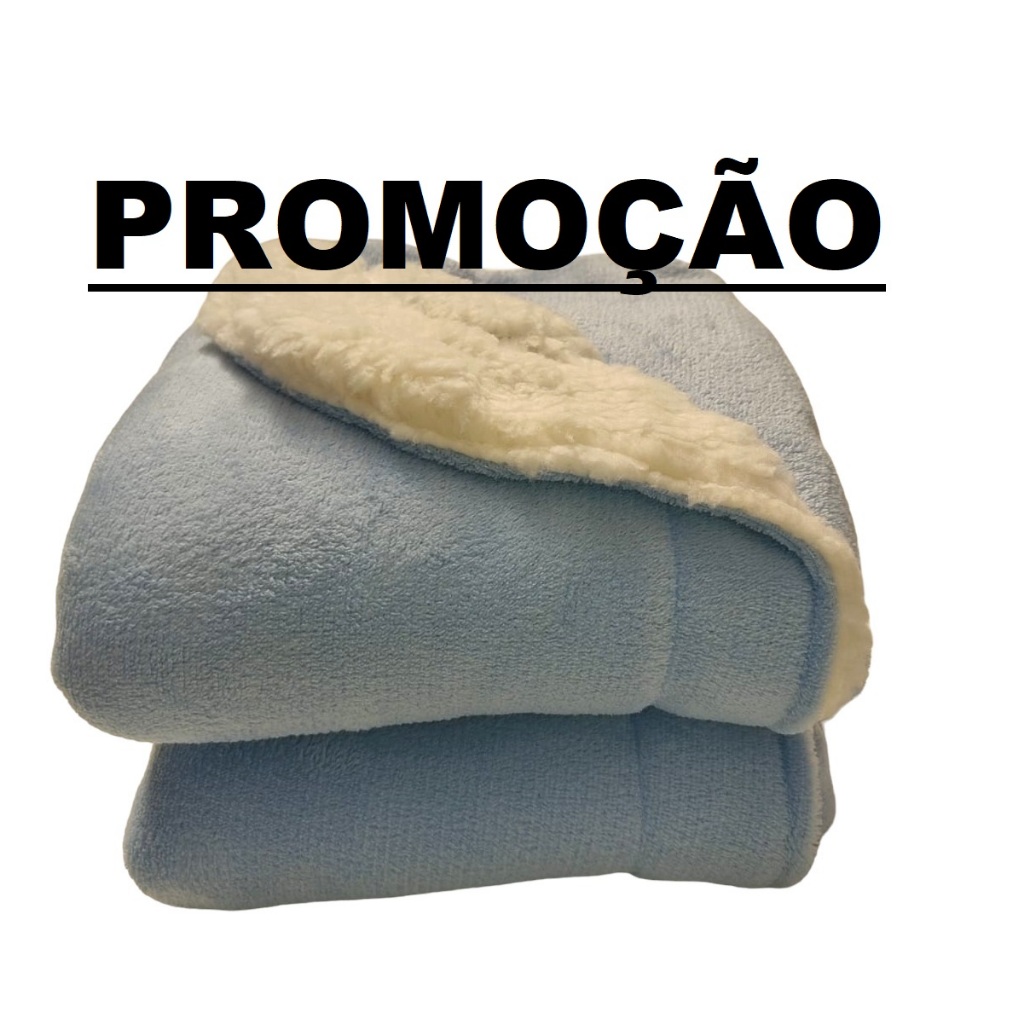 Cobertor Para Bebê Manta Soft Com Sherpa, promoção, ideal Para RN em Oferta na Shopee