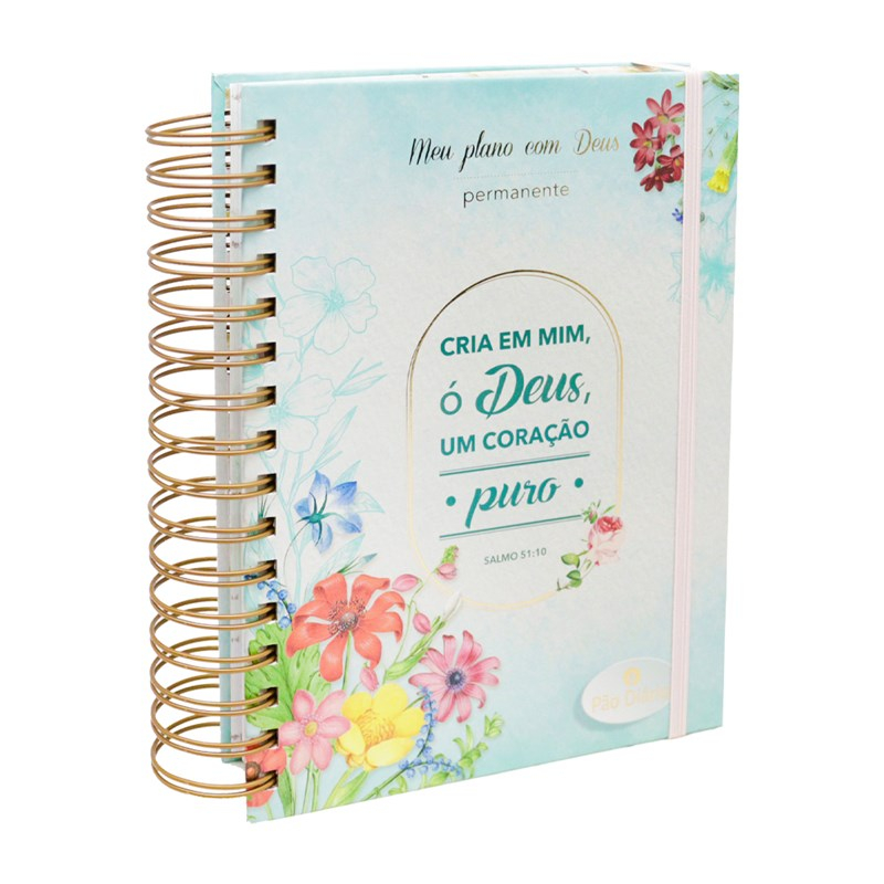 Planner Meu Plano com Deus | Coração Puro | Capa Dura Espiral em Oferta na Shopee