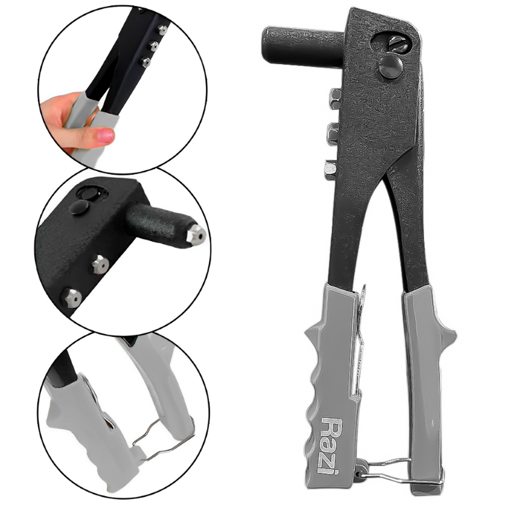 Alicate Rebitador Rebitadeira Manual Profissional 10 Polegadas Profissional Calhas Metalon - Home & Living