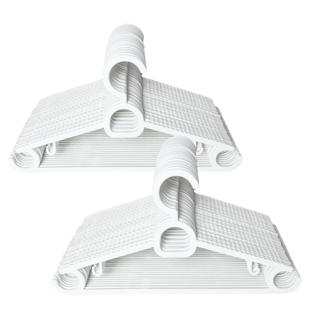 Cabides Branco Adultos Organizador de Guarda Roupas Cabide Reforçado Kit Com 20 Peças em Oferta na Shopee