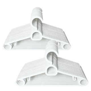 Cabides Branco Adultos Organizador de Guarda Roupas Cabide Reforçado Kit Com 20 Peças em Oferta na Shopee