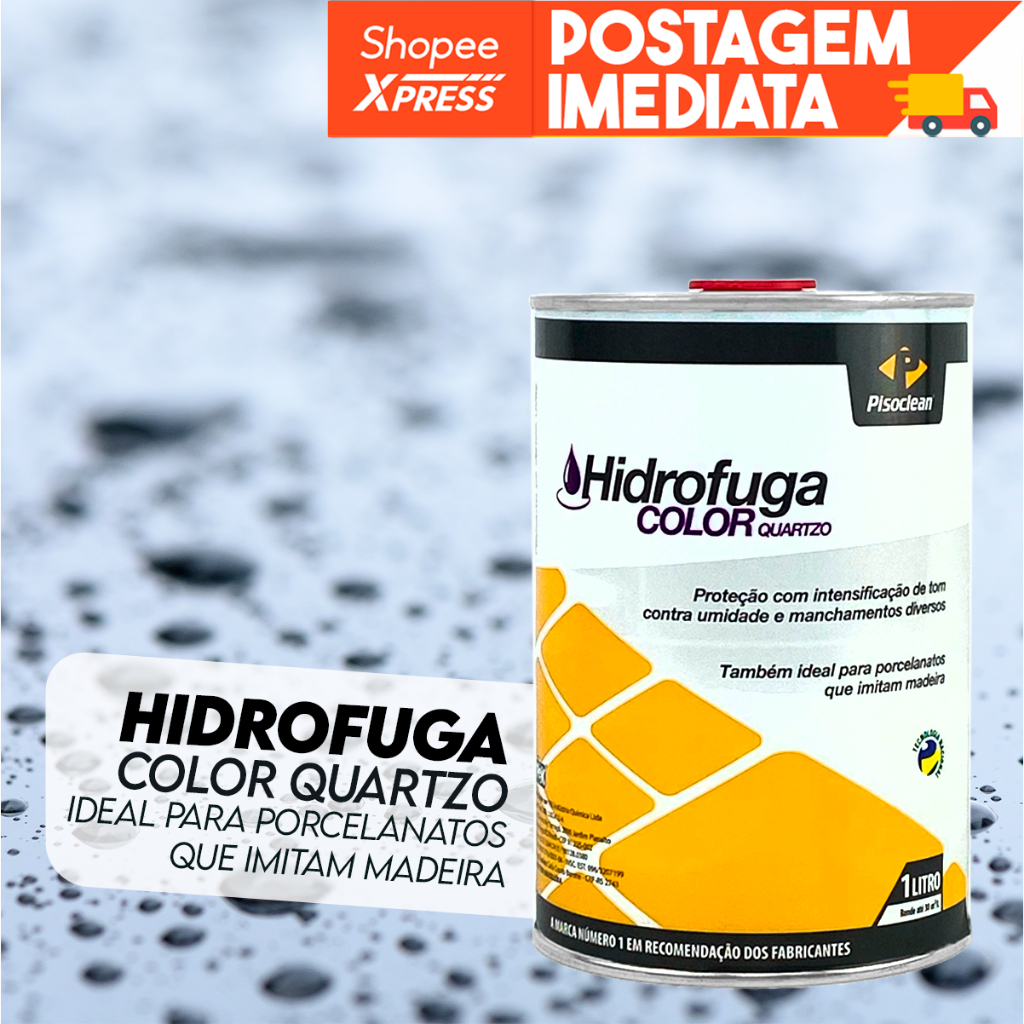 Psc Hidrofuga Color Quartzo 1L Pisoclean Hidrofugante