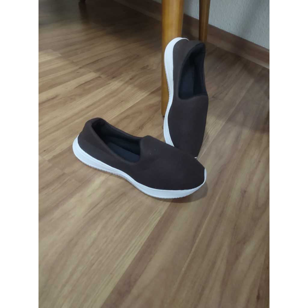 Tênis meia Feminino Confortável Sem Cadarço academia caminhada treino casual