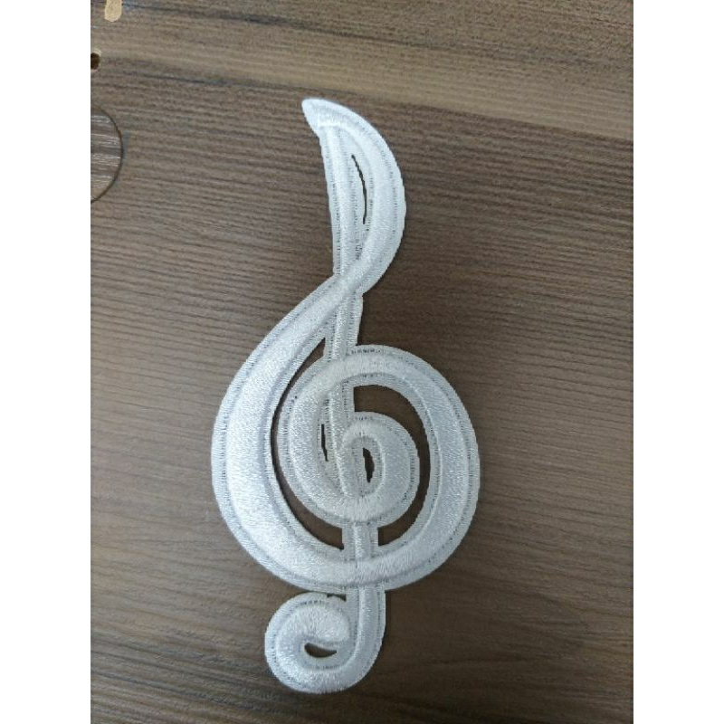 Aplicação de Guipir Clave de sol auto Colante Notas Musicais