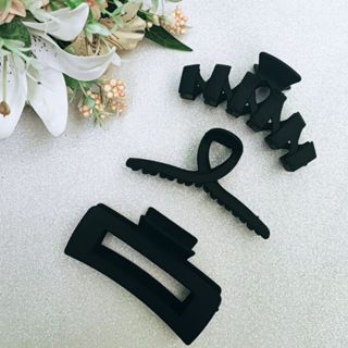 Kit com 3 presilhas grande prendedor de cabelo piranha grampo blogueira em Oferta na Shopee