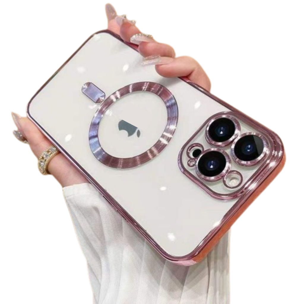 Capa Capinha Case iPhone 11 12 13 14 MagSafe Indução Carregador Sem Fio Magnética C/ Proteção Camera