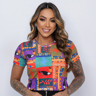 Blusa Feminina Suplex - Tucano Brasileira em Oferta na Shopee