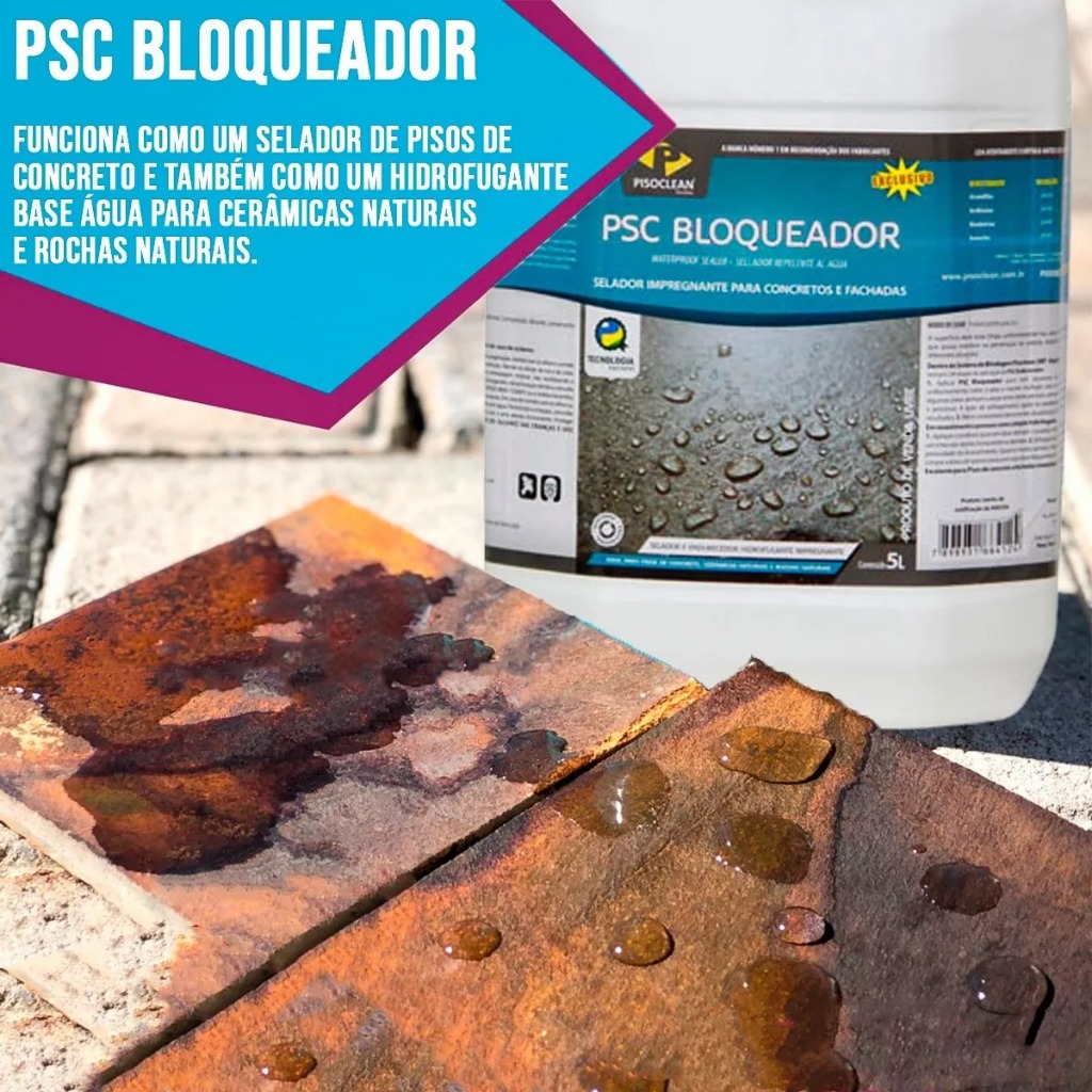 PSC Bloqueador Impermeabiliza Selador Hidrofugante Pisoclean 5L — imagem 2 de 2