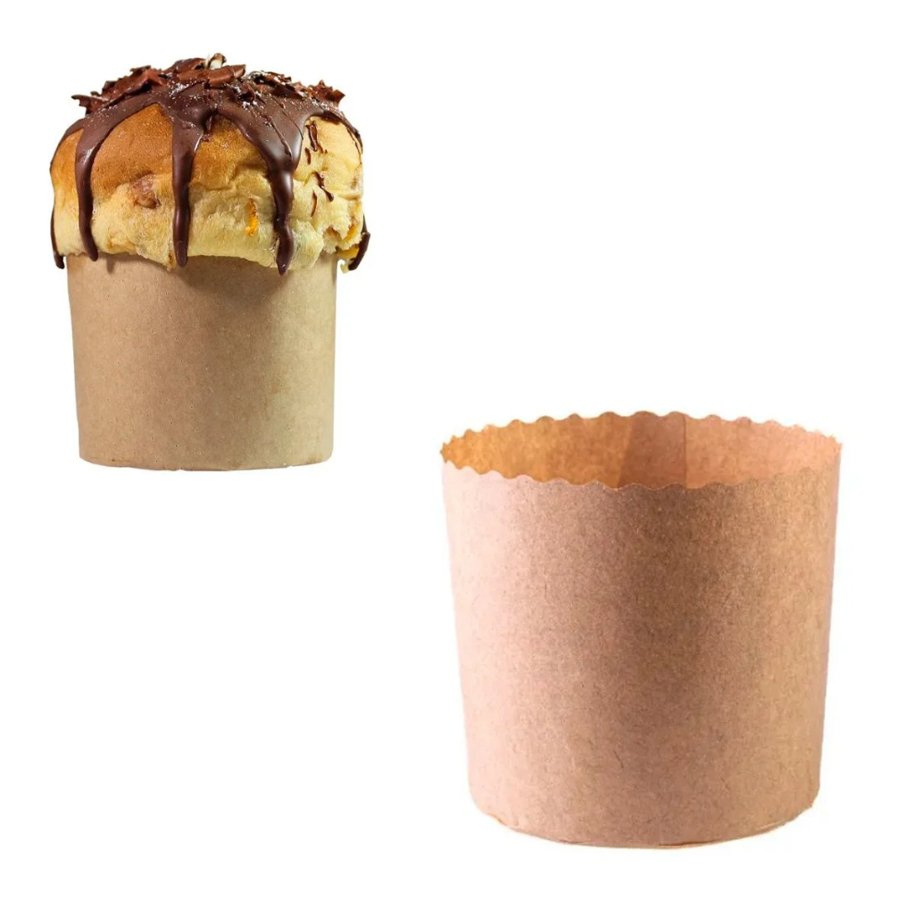 Forma De Papel Kraft Para Assar Panetone 250g 25un - Ad Embalagens - Rizzo