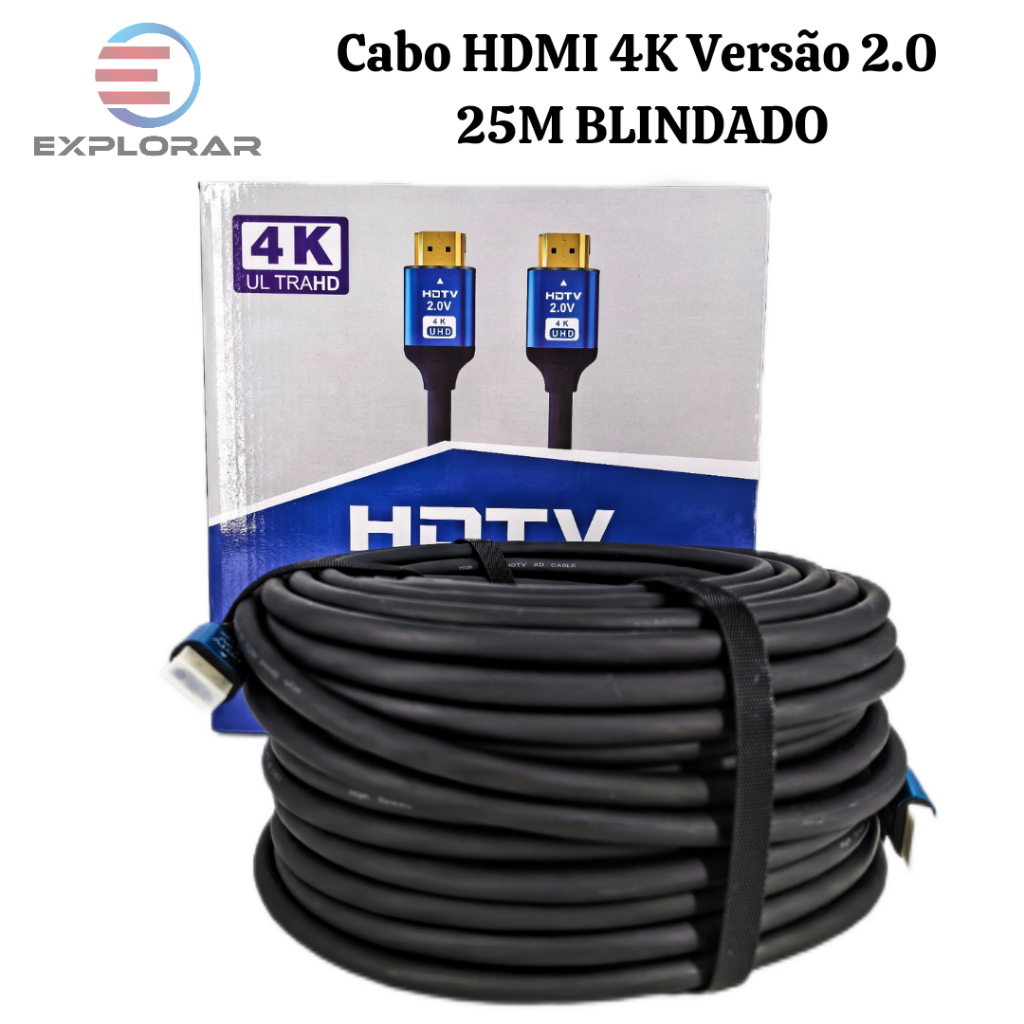 Cabo Hdmi 25 Metros Blindado: Onde Comprar | BuscaProdutos