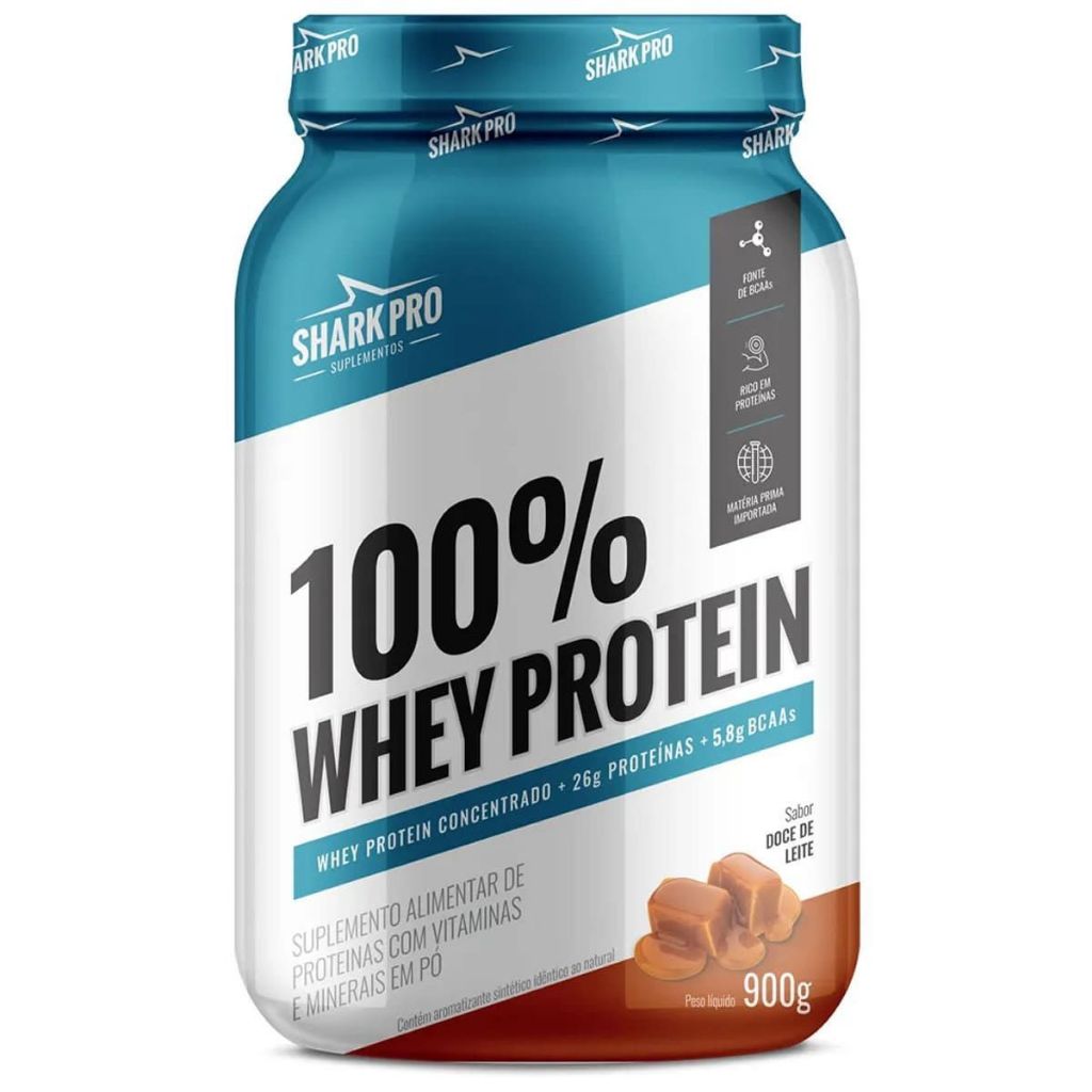 Whey Protein 100% Doce de Leite 900g Shark Pro - Health