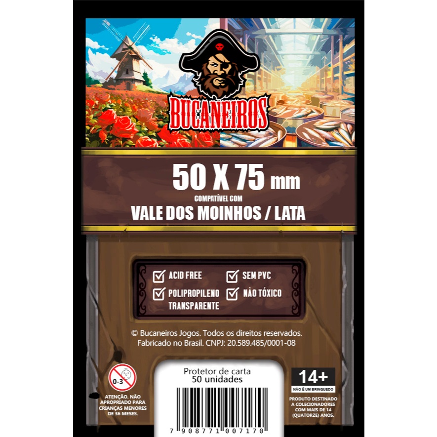 Sleeve Customizado para Vale dos Moinhos / Lata (50 x 75) em Oferta na Shopee