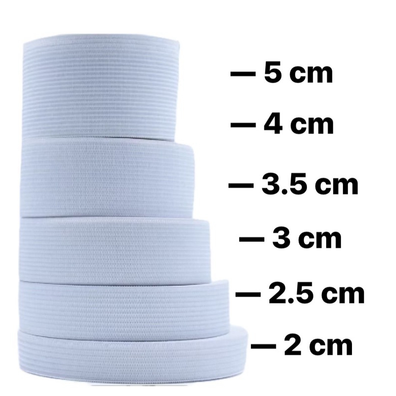 Elástico Chato / Um rolo de 25 metros, elástico para embutir, costura, artesanato, vestuário ,etc. em Oferta na Shopee