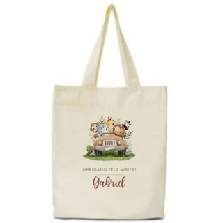 Kit 30 Sacolas Ecobag Sustentável 25x30 Transfer 14x20 Personalizada para Brinde de Festa Infantil em Oferta na Shopee