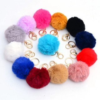 Kit 12 Chaveiro Pompom de Pelúcia Macio Para Pendurar Bolsas, Mochilas, Chave De Casa, Do…