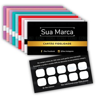 Cartão Fidelidade Personalizado em Oferta na Shopee