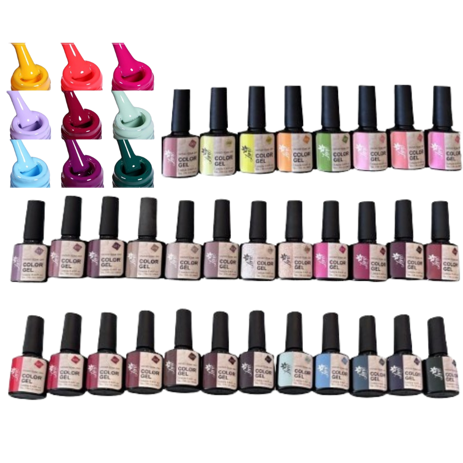 ESMALTE EM GEL LIRIÓ KIT COM 20 LED UV SECA NA CABINE VARIAS CORES  OFERTA LIRIO UNHA DE GEL ACRIGEL