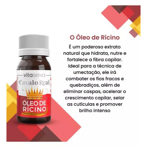 VITA SEIVA CAVALO REAL OLEO DE RICINO 100 S DP 30 ML em Oferta na Shopee