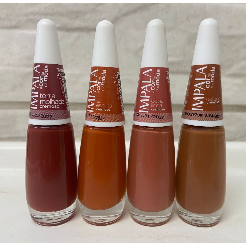Kit Esmaltes Tons Terrosos Impala em Oferta na Shopee