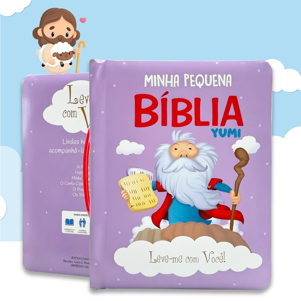 Minha Pequena Bíblia Do Bebê Livro Infantil Bíblia Da Criança Menino Menina Colecionável Folhas Duras em Oferta na Shopee