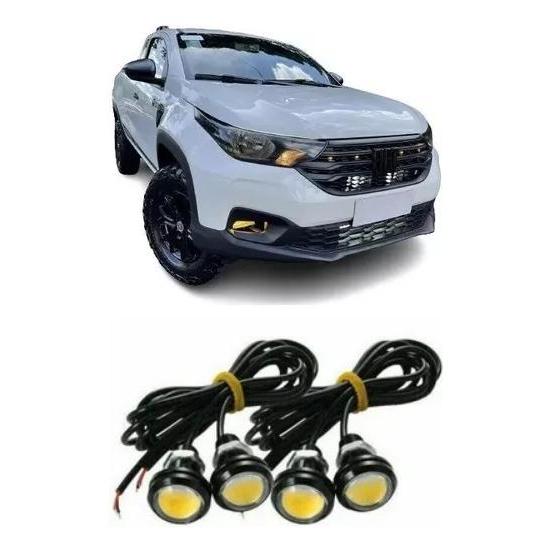 Kit 4 Luz Led Grade Universal F250 Silverado F1000 D20 Ambar em Oferta na Shopee