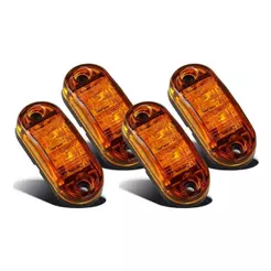 Luz Led Grade Universal Amber F250 Ranger Hilux S10 Kit C/4 unidades