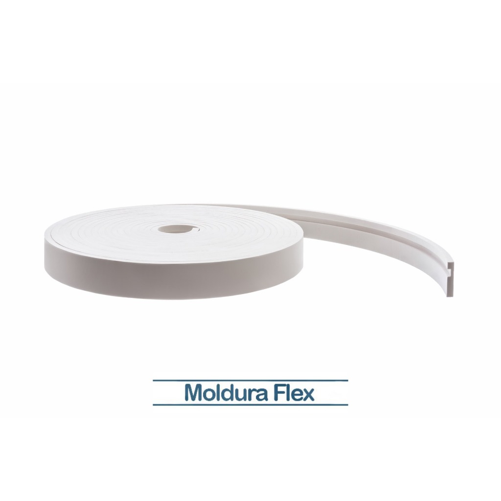 Rodapé Eva Flexível Autoadesivo 5cm x 1cm Lucca 72 Metros
