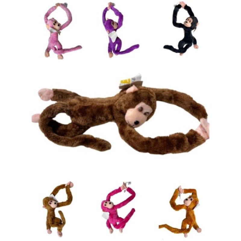 ￼Macaco Pendurado de Pelúcia - Macaquinhos de Pelúcia Pendurados com musica e led