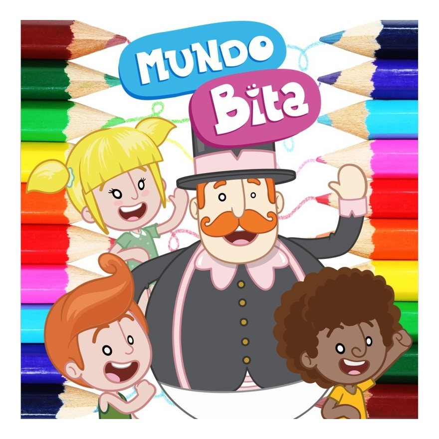 Kit 80 Desenhos Para Pintar E Colorir Mundo Bita - Folha A4 ! 1 Por Folha!